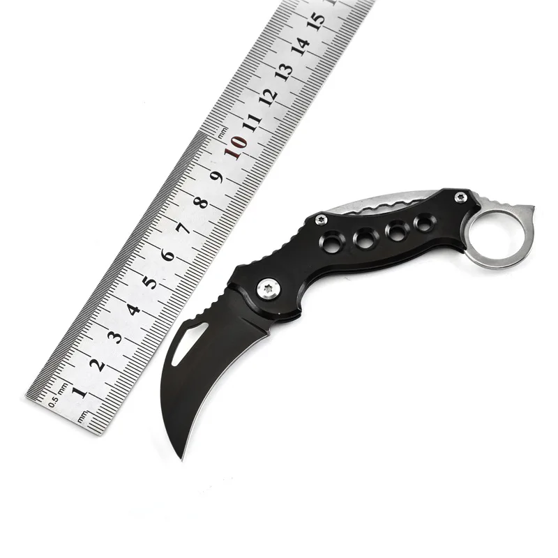 Открытый нож Karambit, охотничьи ножи, тактический нож для выживания, карманный нож для самообороны, походный инструмент, брелок, нож