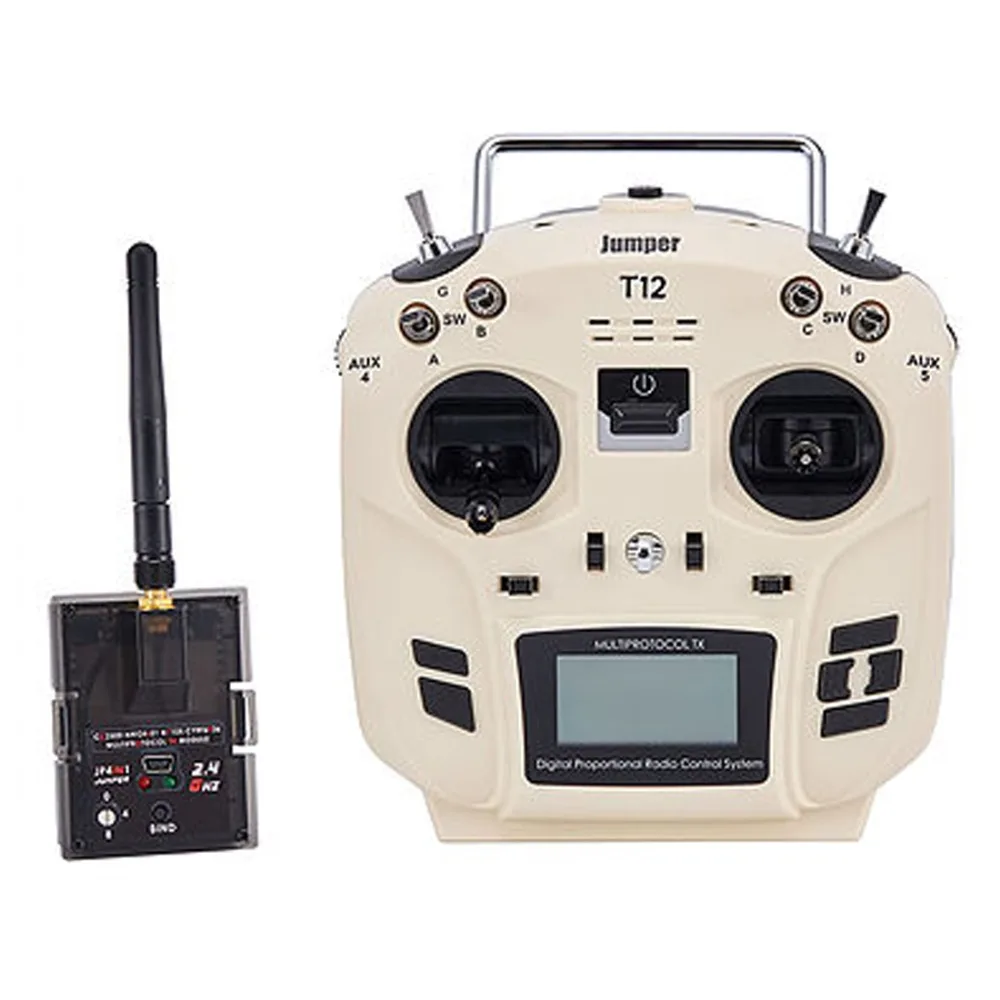 

Jumper-xyz T12 OpenTX 16CH Radio Transmitter Remote Controller with JP4-in-1 Multi-protocol RF Module for Frsky JR Flysky Part