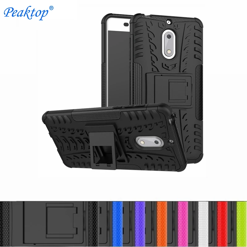 

For Nokia X5 X6 1 2 3 5 8 6 2018 6.1 Case Soft Silicone Hybrid Hard Plastic Heavy Duty Armor Cover For Nokia5 Nokia6 Stand Cases