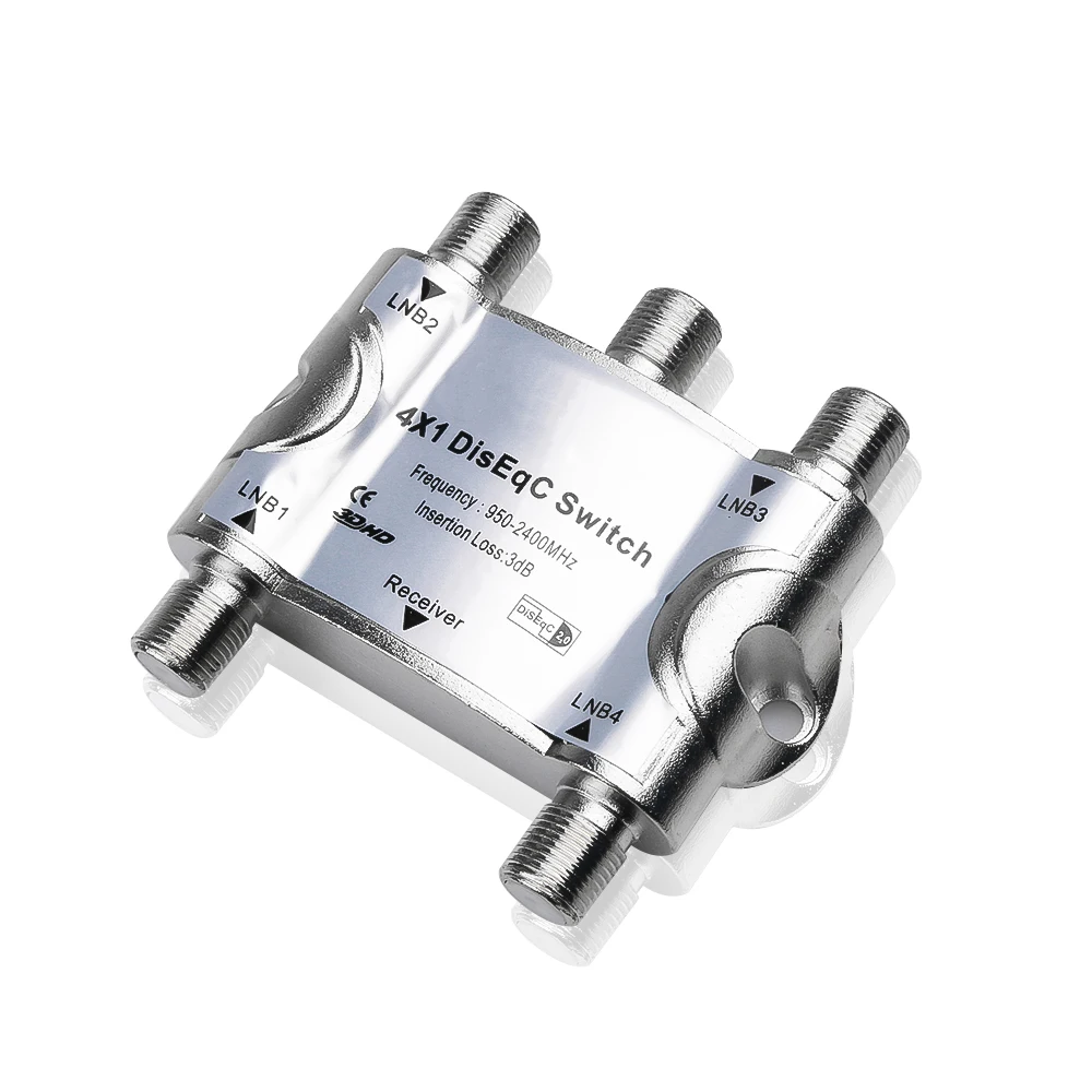 Kebidu оригинальный 4X1 переключатель сигнала Diseqc спутниковый ТВ тюнер FTA Wideband