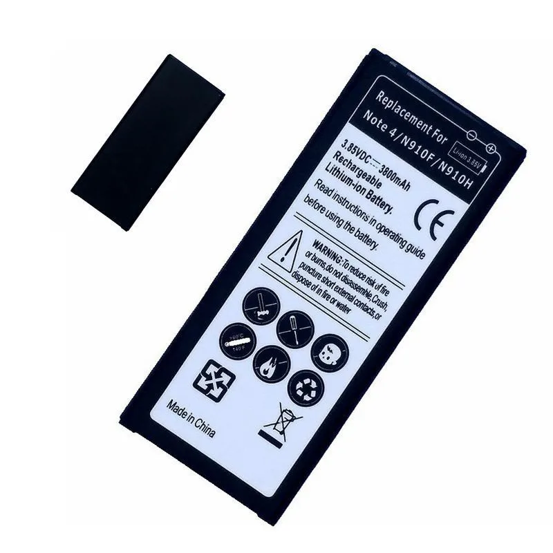 

10pcs li-ion Battery for Samsung Galaxy Note 4 EB-BN910BBE EB-BN910BBK Phone Replacement Bateria Accumulator batteries