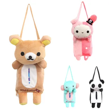 

Lovely Rabbit Bear Home Office Car Rectangle Tissue Box Cover Holder Paper Tissue Box Fabric Hang Boxes