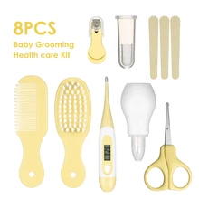 8 шт./компл. уход за лошадьми медицинский набор с Сумка для хранения цифровой термометр машинка для стрижки ногтей аспиратор носовой младенческой