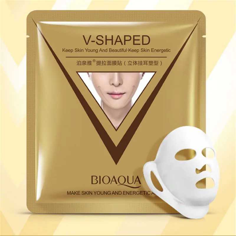 spesifikasi Bioaqua Masker untuk Wajah Firming 3D Masker Wajah V Line Pelangsing Lifting Shaping Whitening Pelembab Mencerahkan Masker Perawatan Kulit