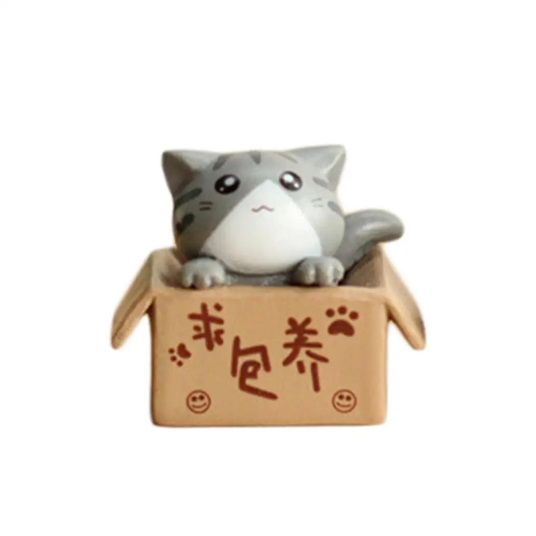 

Cartoon Resin Cat Shape Micro Landscape Decor Ornaments DIY suitable for Home Micro Landscape Decoration