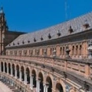 Plaza Espana Севилья Андалусия Испания плакат печать (18x6) | Дом и сад