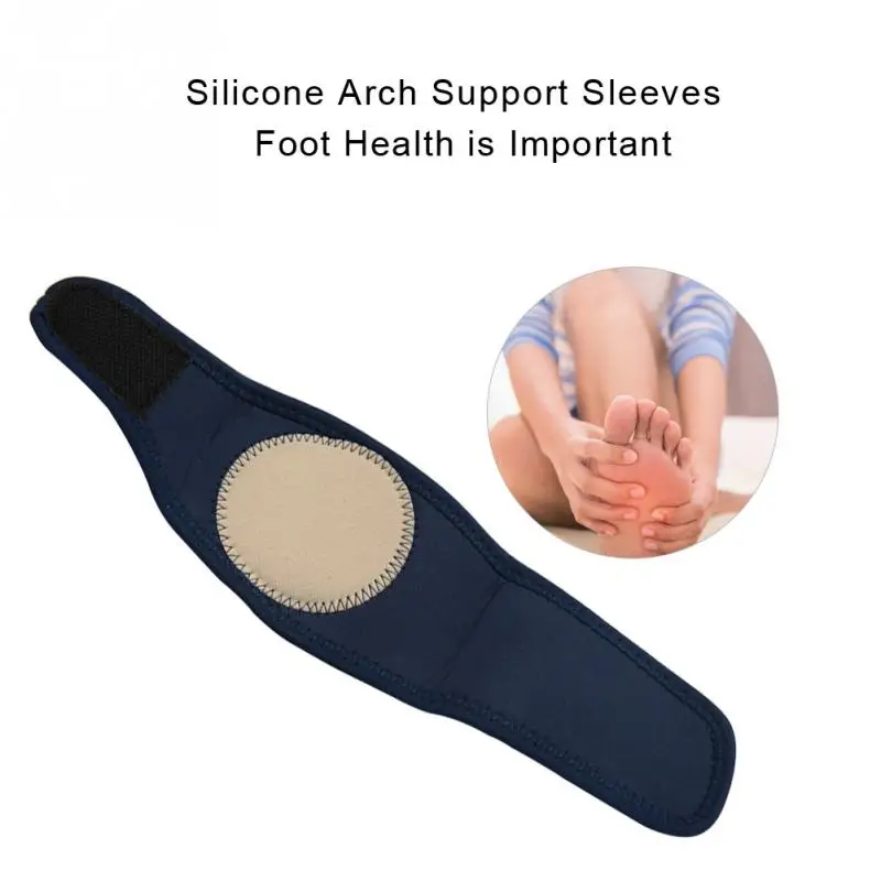 New 1 Pair Silicone Arch Support Sleeves Plantar Injury Wraps Foot Pain ...