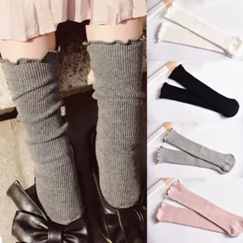 

2019 New Brand Kids Toddlers Infant Girls Solid Colors Cotton Pierced Lace Durable Baby Lovely Baby Girl Stockings