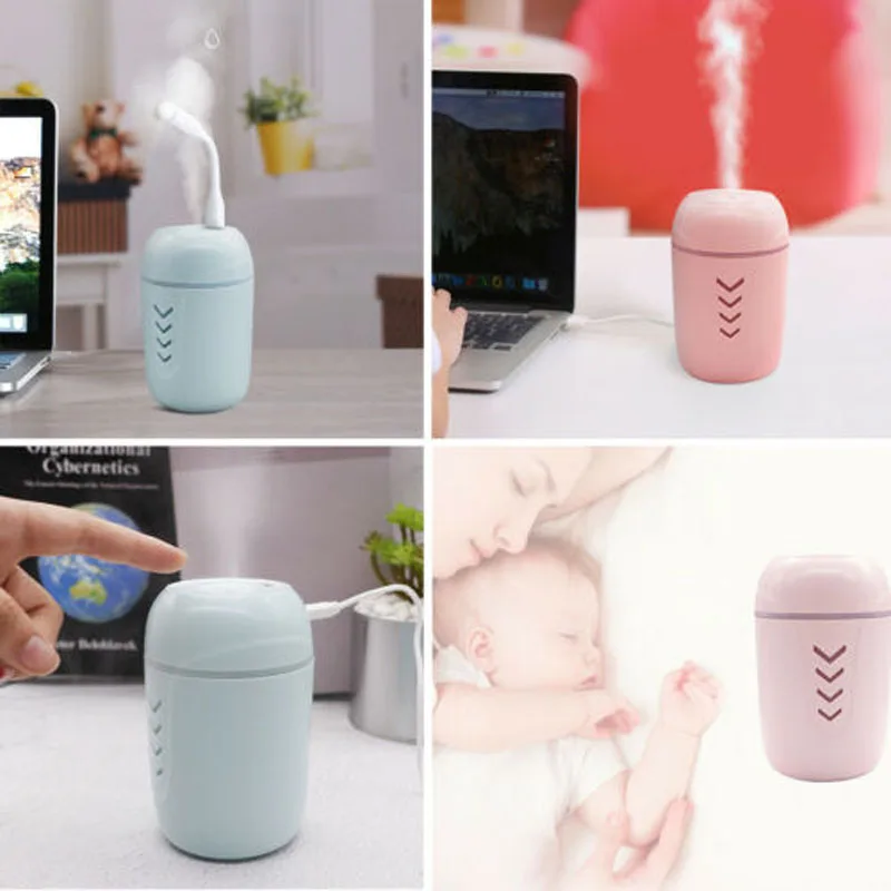 

Electric Oil Essential Burner Aroma Diffuse Humidifier Air Purifier+LED+Fan