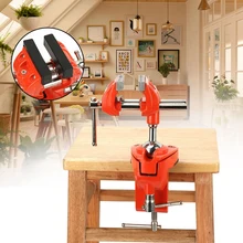Поворотные деревообрабатывающие зажимы мини 360 градусов вращающийся зажим тиски регулируемые 70 мм Ширина челюсти тиски, стол зажим для верстака по дереву