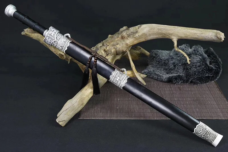 

Chinese Han Dynasty Sword Fully Hand-made 1060 High Carbon Steel Full tang Blade Water Quenched&Hand polished Chinese Sword