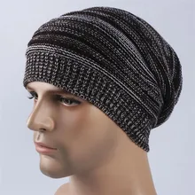 Рукав шапка для мужчин и женщин в осень-зима для Утепленная одежда двух-Цвет стеганая шерстяная вязаная шапка W006