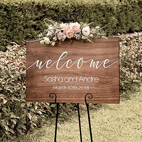 Personalized Rustic Wedding Welcome 