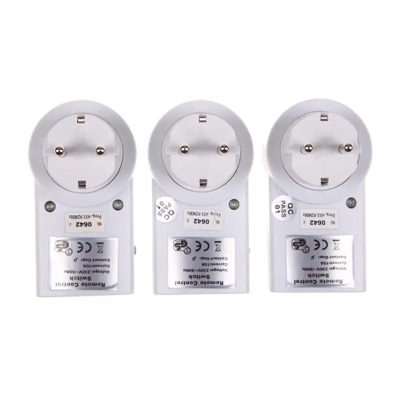 

3 Pack Wireless Smart Home Device Remote Control Electrical Socket Power Outlet Light Switch Plug Smart Socket EU/US plug New