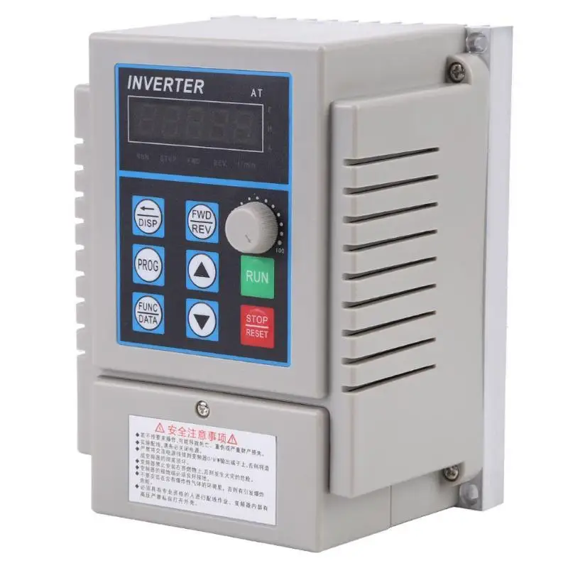 

0.75kw 220V Single to 3-phase Variable Frequency Converter Speed Controller
