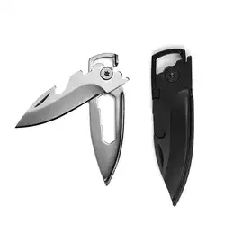 Универсальный складной Ножи кемпинг мини нож брелок тактический спасения выживания Портативный кольцо для ключей для улицы инструмент
