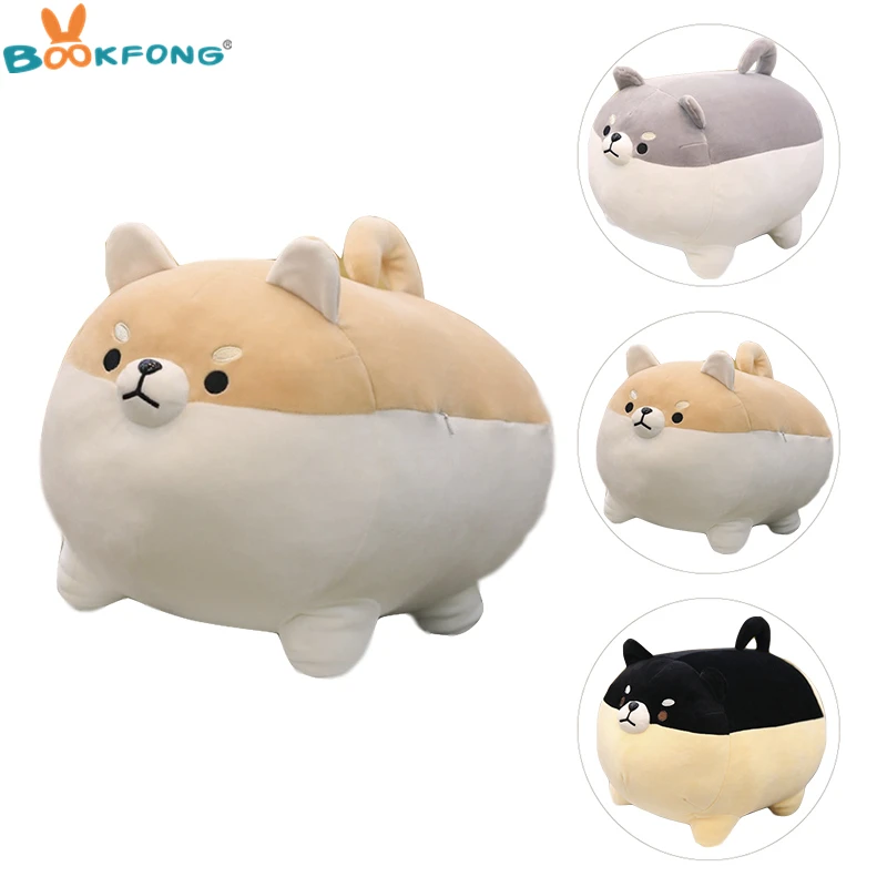 Us 978 5 Offnew 4050cm Cute Shiba Inu Dog Plush Toy Soft Animal Stuffed Corgi Chai Pillow Christmas Gift For Kids Kawaii Valentine Present In