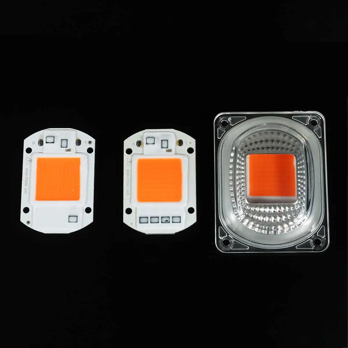 

30W 40W 50W LED COB Grow Light +Lens Reflector Full Spectrum Warm White/White For DIY LED Floodlight AC220V
