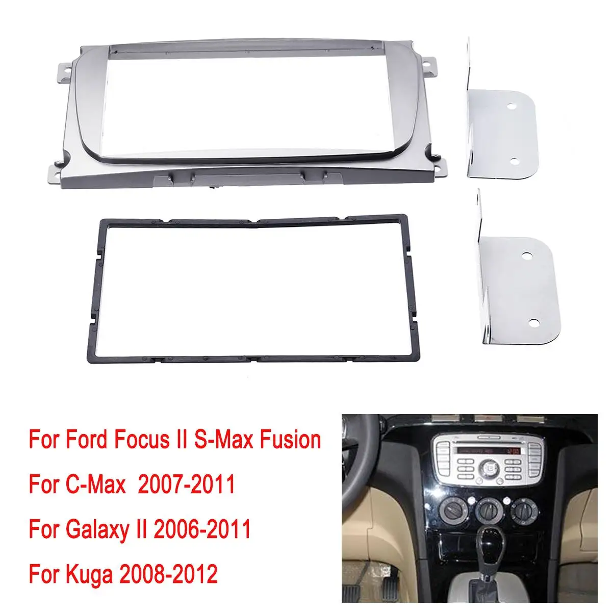 2 Din font b Car b font Stereo font b Radio b font Fascia Panel Plate