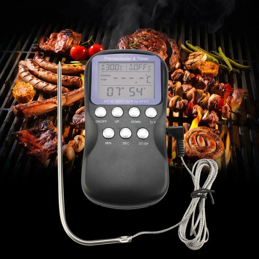 

Digital Wired Thermostat Meat Oven Termometro Digital Grill Cooking Food Probe Catering BBQ Thermometer Humidity Meter