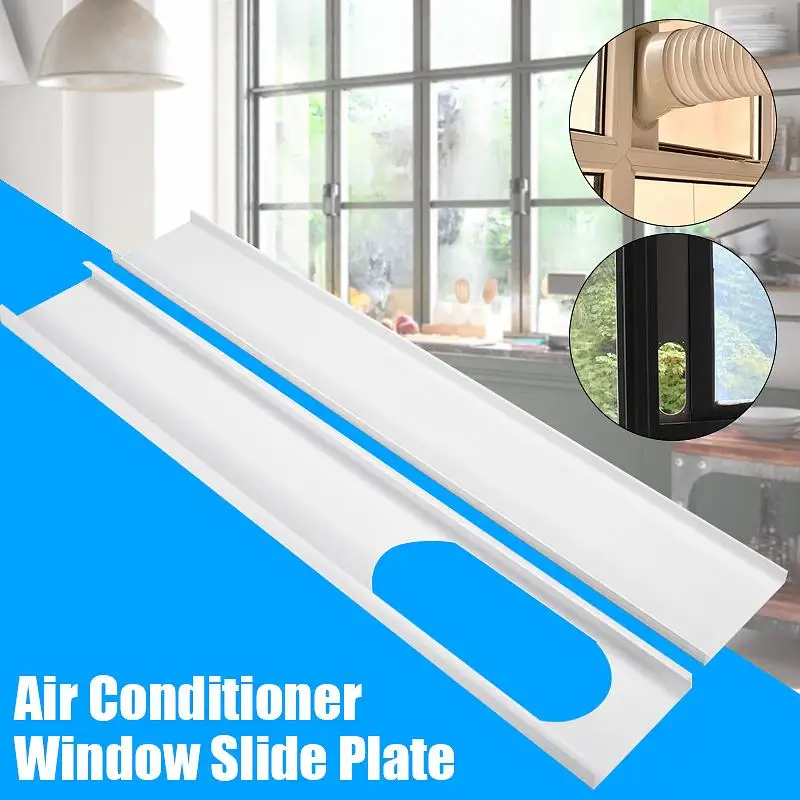 

Home 2Pcs/set Adjustable 1.9M Air Conditioner Window Slide Plate Exhaust Hose Tube Connector Kit For Air Conditioner