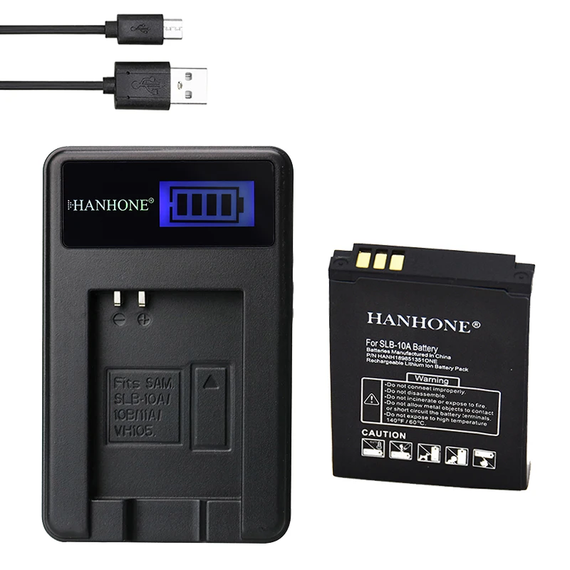 

1PCS 1900mAh SLB-10A SLB 10A SLB10A Battery+LCD Charger For Samsung EX2F WB800F WB150F WB350F WB250F WB550 WB750 WB500 HZ10W