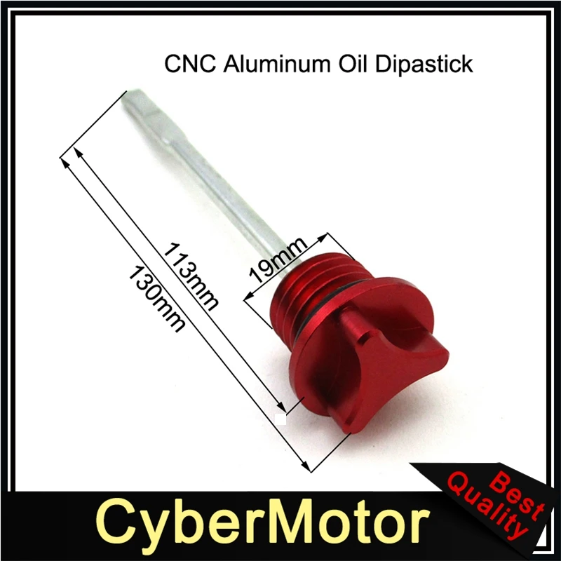 

CNC Aluminum Red Oil Dipstick Engine Dip Stick For Lifan YX 125cc 140cc 150cc 160cc 200cc 250cc Chinese Pit Dirt Bike ATV Quad