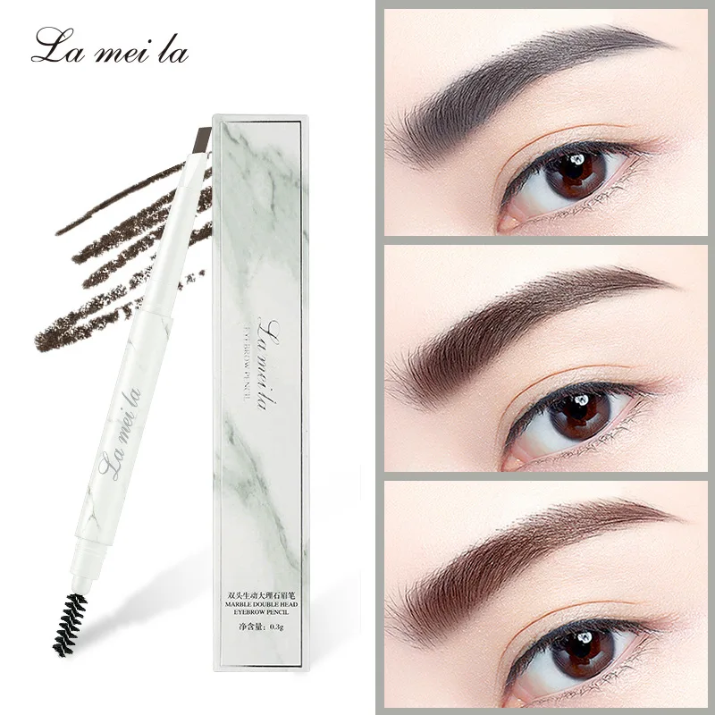 

Natural Long-Lasting Double-Headed Marble Eyebrow Pencil