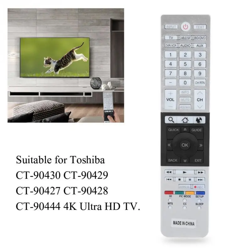 Запасной пульт дистанционного управления для Toshiba Smart TV Ultra HD CT 90430 90429 90427|Пульты
