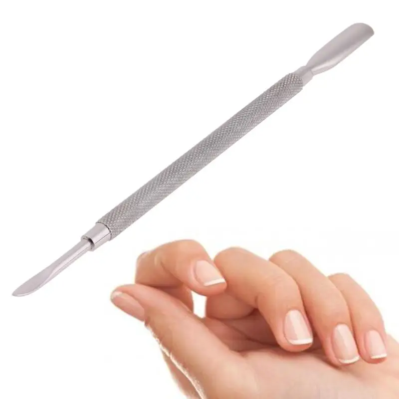 

1pcs High Quality 15cm Stainless Steel Cuticle Remover Finger Dead Skin Push Nail Cuticle Pusher Double Sided Finger Dead Skin