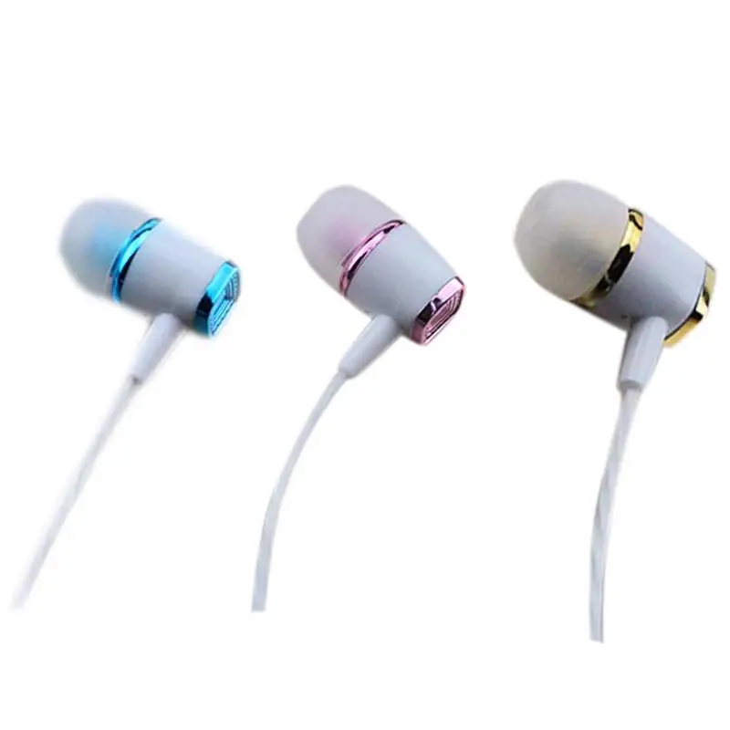 

Wire Control In-Ear Earphones 3.5mm Jack Sports High-gloss Plating Earphones Universal Multi-function Button For Mobile Computer