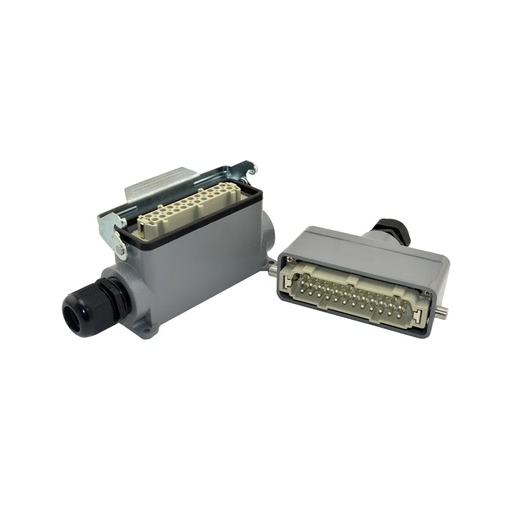 

HE-024-4D 16A terminal block power crimp plug heavy duty connectors for spinning and packing machine