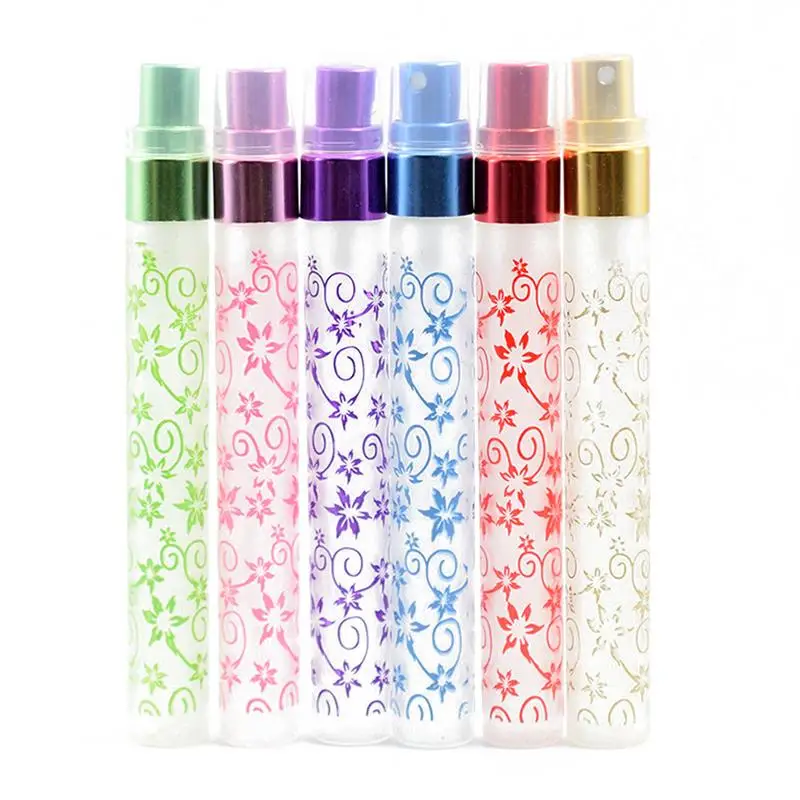 

Portable Printing Perfume Atomizer Refillable Bottles 10ml Small Empty Travel Glass Perfume Spray Bottles Case Makeup Tool
