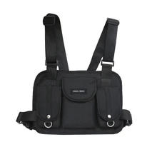 Тактическая двухсторонняя нагрудная сумка для радио, поясная сумка в стиле хип-хоп, забавная уличная функциональная тактическая сумка на ремне, сумки на ремне через плечо