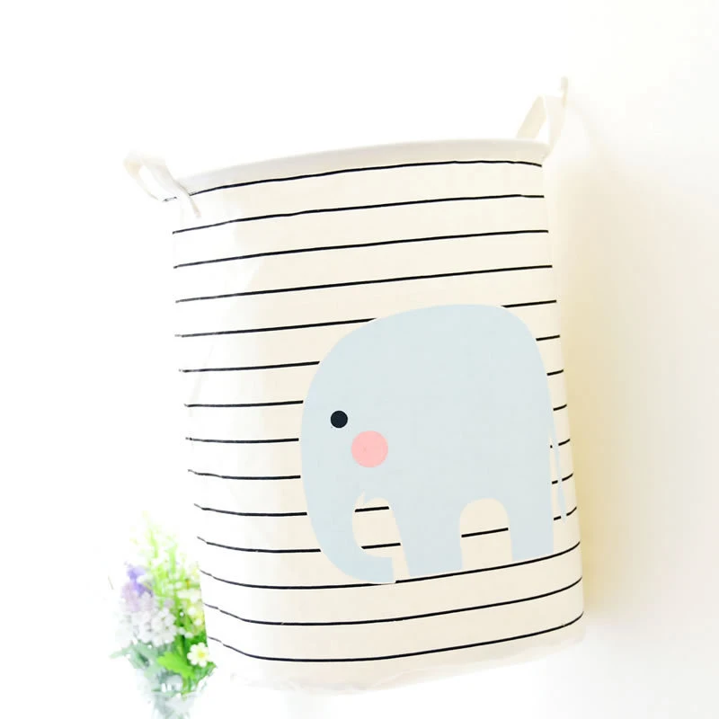 سلة الغسيل الفيل نمط مخطط سلة الغسيل سلة التخزين المنزل ديكور WXV بيع