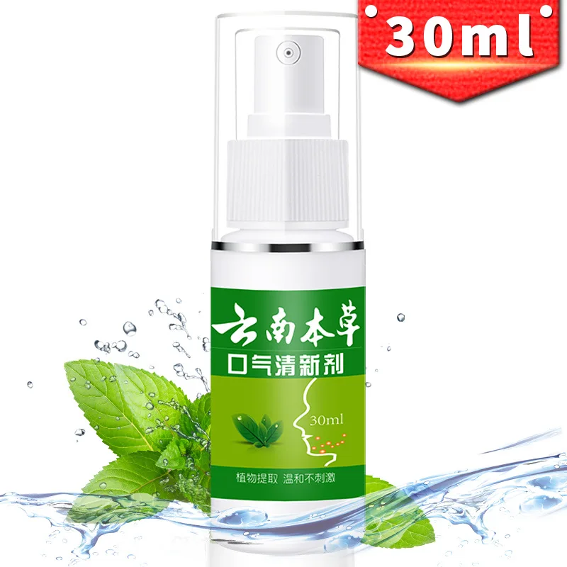 

New 30ml Halitosis Treatment Spray Mint Refresher Breath Freshener Oral Spray Mouth Freshener Antibacterial Oral Spray freshener