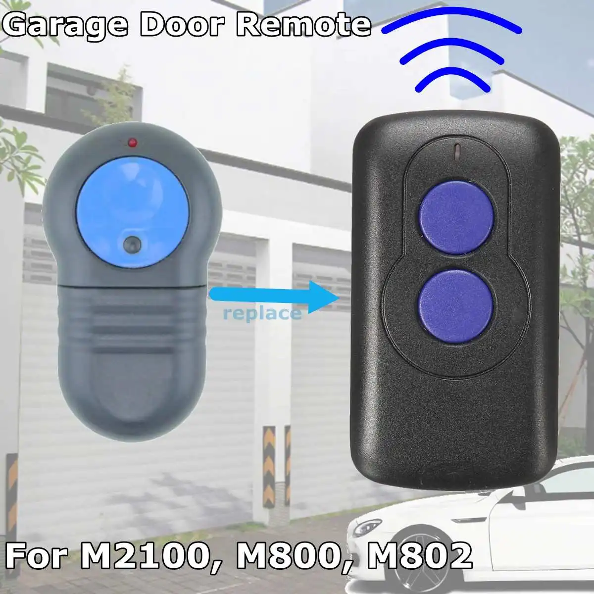 

Replacement Garage Door Gate Remote Control Transmitter Electric Duplicator For Merlin M802 40.685Mhz