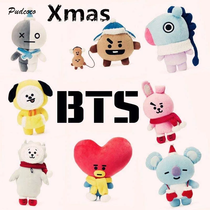 2019 новый малыш детские игрушки BT21 официальный Рождество плюшевая кукла BTS