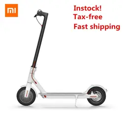 Электрический скутер Xiaomi Mijia M365 умный Скутер Складной взрослый скейтборд 2 колеса 30 км Батарея с E-ABS Системы скутер