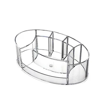 

1pc Makeup Storage Creative Acrylic Display Desktop Transparent Cosmetics Organizer Container
