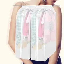 Прозрачный большой емкости одежды костюм пальто пылезащитный чехол протектор шкаф сумка для хранения Повторите использованное окно дизайн практичный