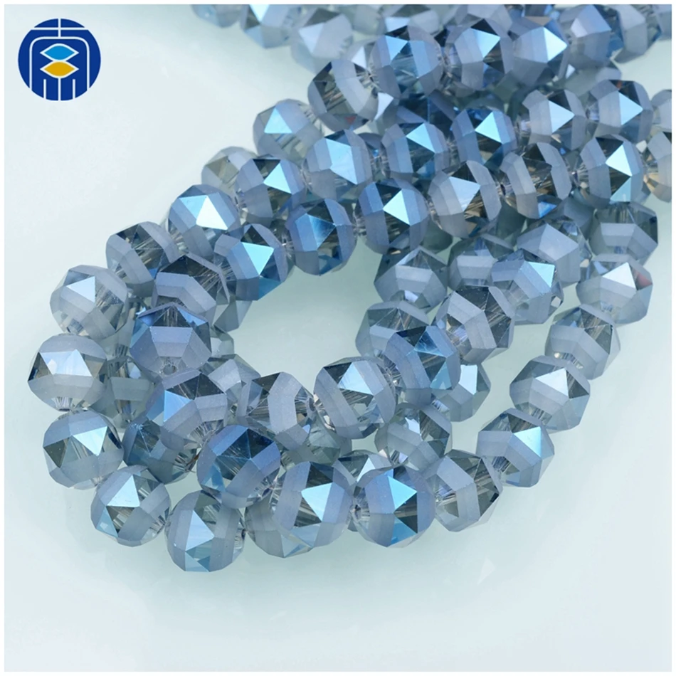 Matt Teal Round Glass Beads 8mm Pack of 10 A36//1