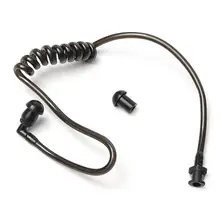 5 шт. гибкая черная Весенняя Воздушная трубка замена Walkie Talkie наушник катушка акустическая воздушная трубка+ 5 шт. затычки для ушей