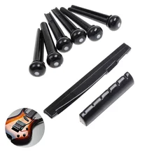 1 Набор штифтов для акустической фольклорной гитары, гайка для ногтей, седельная часть