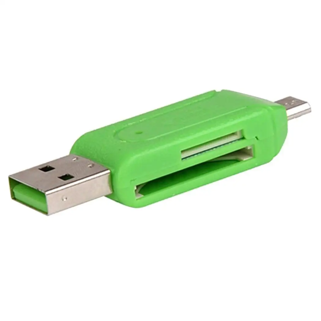 

USB 2.0 OTG Card Reader Micro USB SD/ TF Card Reader Adapter For SD/TF Home, Travel, Office, etc. Phones/ PC