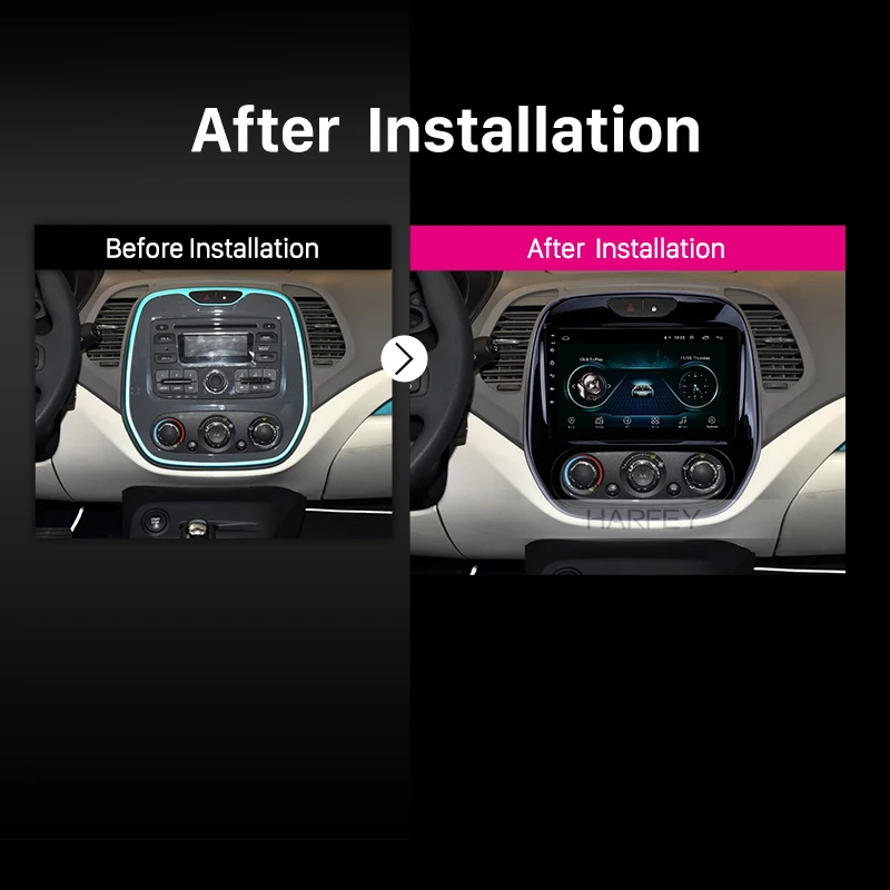 Автомагнитола Harfey 2DIN на Android радио аудио GPS мультимедийный плеер для Renault Captur CLIO