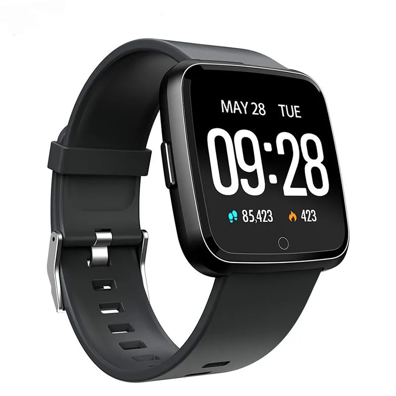 Online Reloj inteligente Y7 IP67, Monitor de ritmo cardíaco, resistente al agua, para hombres y mujeres, reloj inteligente para Android IOS