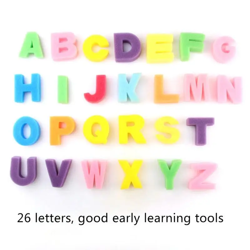 

26 PCS Children's Graffiti Painting Sponge DIY Letters Sponge Brushes Seal Stamp Environmentally Creative Funny Educational Toys