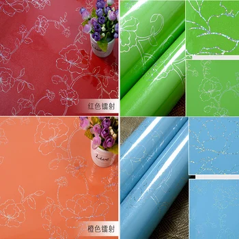 

Thicke 5m White Red Waterproof Vinyl Decorative Film Self Adhesive Wallpaper Roll For Kitchen Furniture Stickers Pvc Home Decor