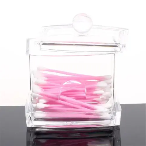 

Cotton Swab Jewelry Box Storage Box Plastic Cotton Swabs Box Acrylic Box Container Swabs